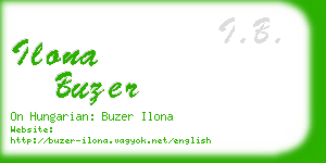 ilona buzer business card